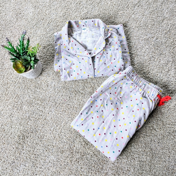 Old Navy Other - Polka Dot Flannel Pajama Set